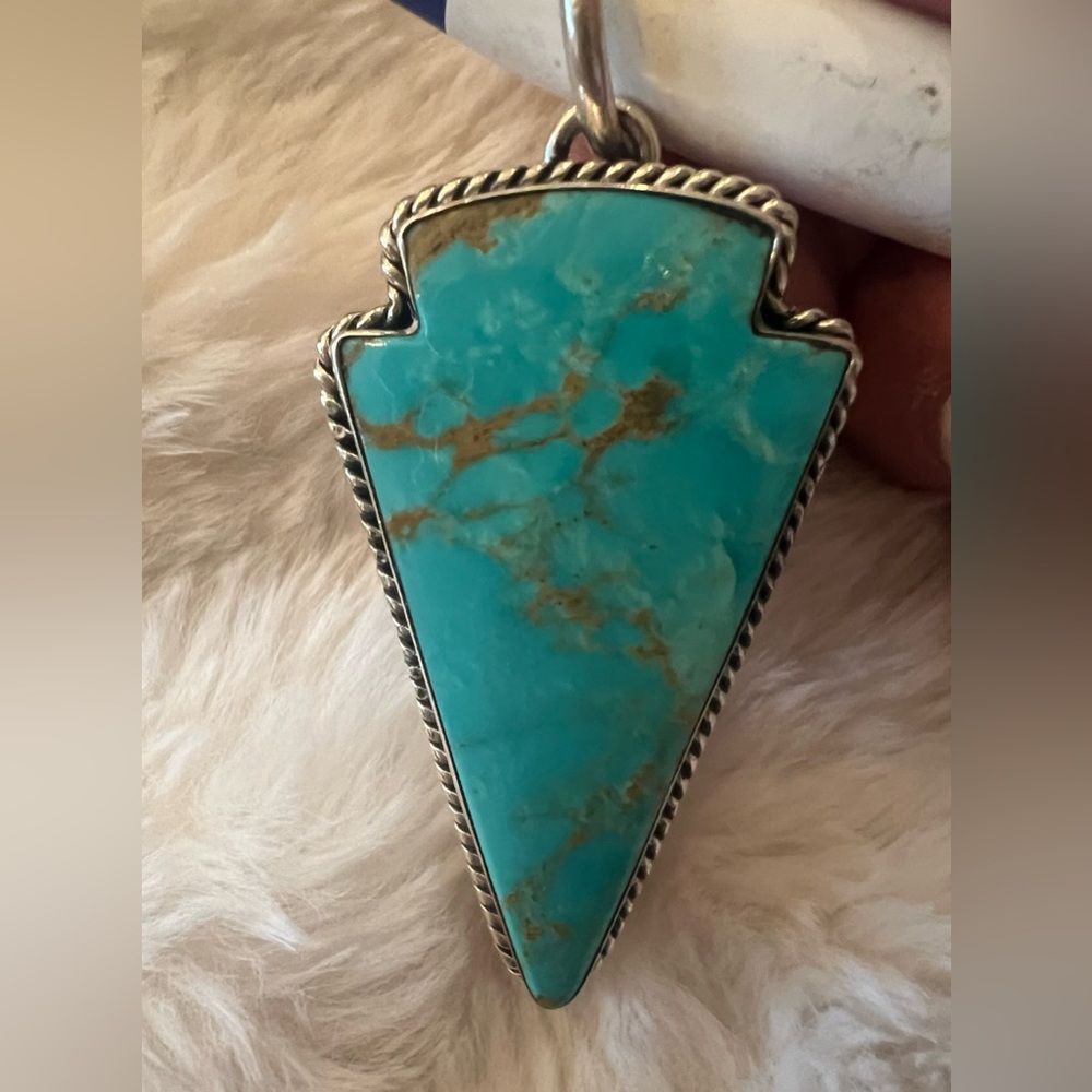 Dan Dodson Turquoise Arrowhead Pendant